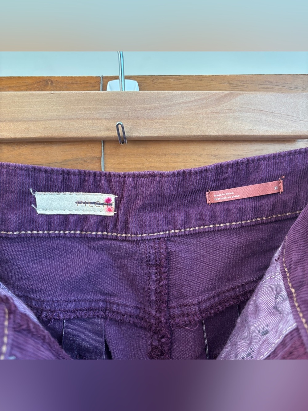 Pilcro Corduroy wide leg pants, Size 30 - Picture 6 of 9